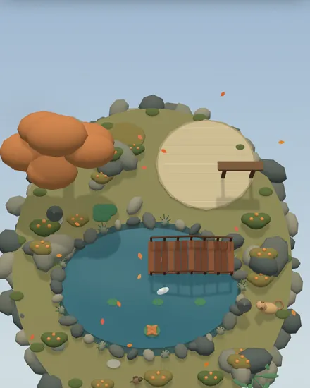 The island seen from above.